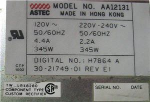 Power Supply Label 1
